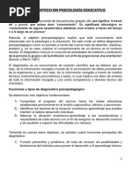 Diagnostico Psicopedagogico Completo