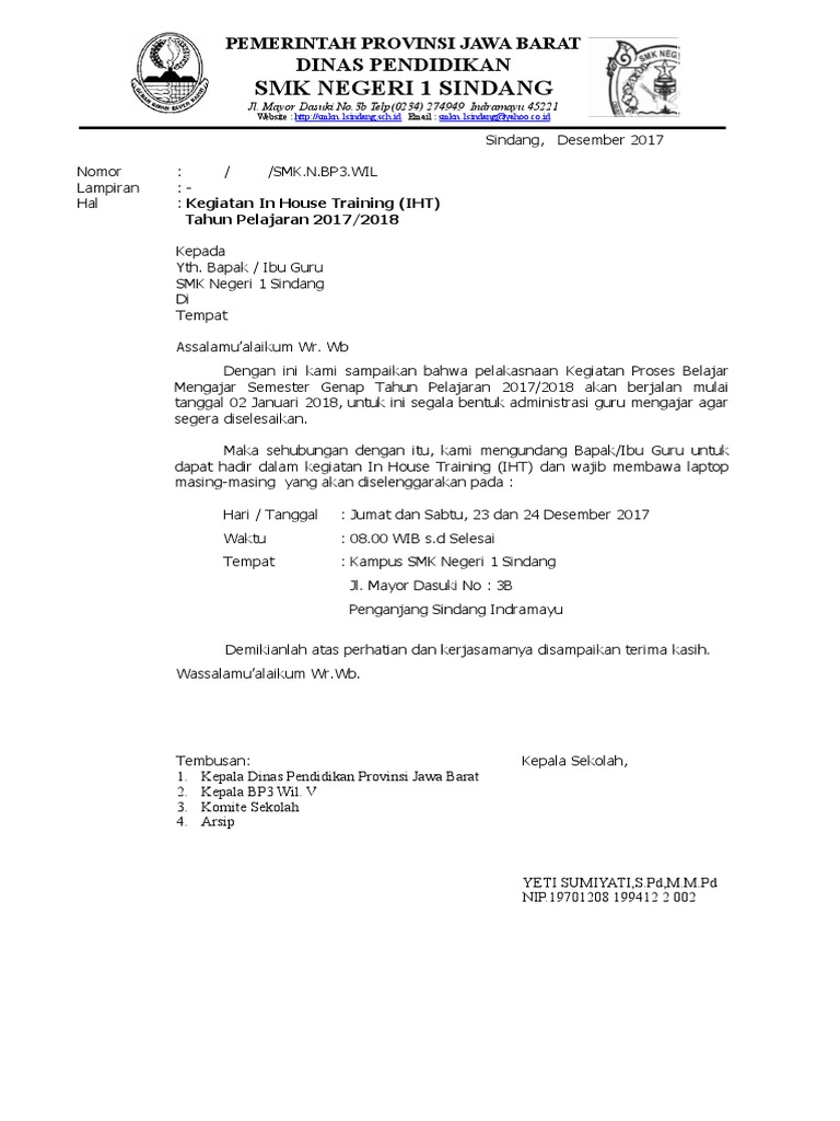Surat Undangan Iht