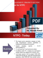 Finance Project On NTPC