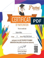 Certificate Soham Innovation