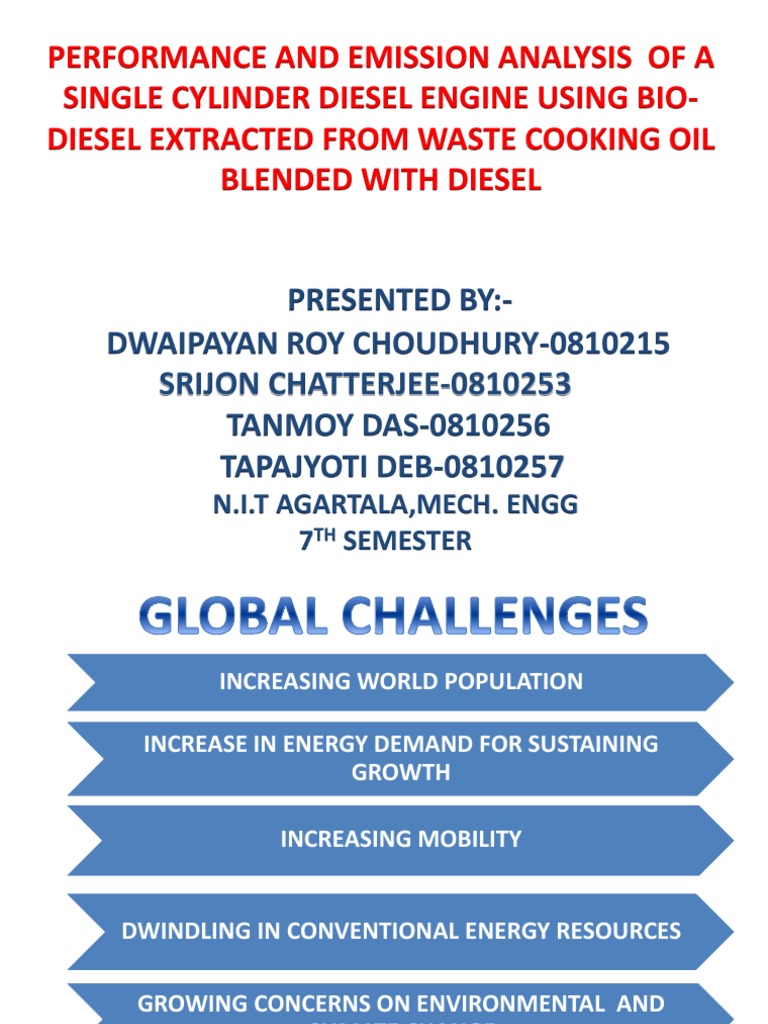 Performance and Emission Analysis of A Single Cylinder Diesel Engine
