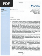 Tom Moyane's letter to President Cyril Ramaphosa