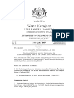 Water Services Industry (Rates for Water Supply Services) (State of Johor) (Amendment) Regulations 2015