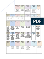Production Timetable