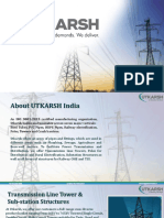 Utkarsh India - Transmission Line Towers Manufacturer in India