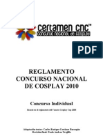 To Concurso Nacional de Cosplay (Base para Region Ales) - Individual