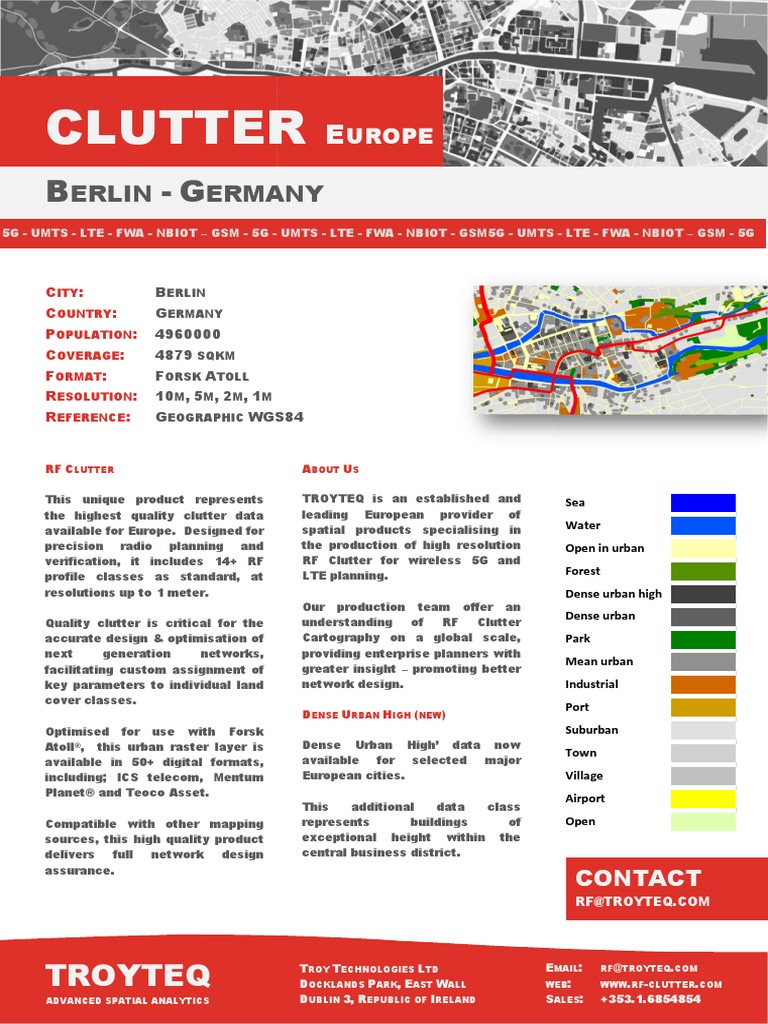 RF Clutter - Berlin (Germany) | PDF | Lte (Telecommunication) | Gsm