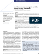 Randomised Comparison of Intravenous Magnesium Sulphate, Terbutaline and Aminophylline For Children With Acute Severe Asthma