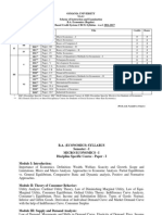 Ou Syllabus Ba 2yr Sem4 - Economics