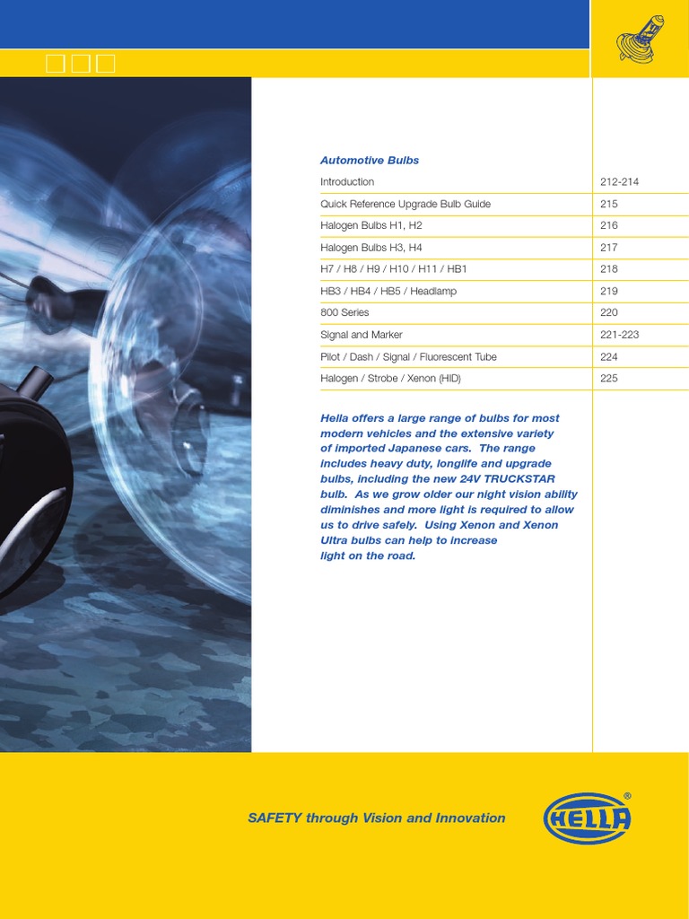 Hella | PDF | Incandescent Light Bulb | Headlamp