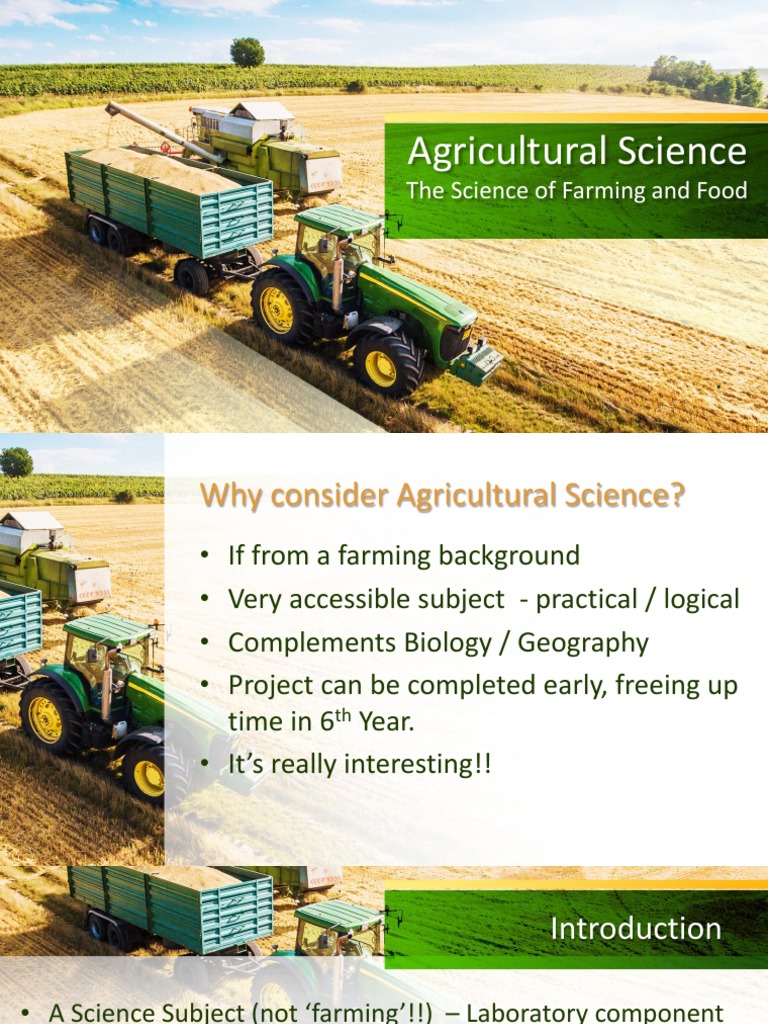 Agricultural Science Overview | PDF | Genetics | Agriculture