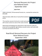 Road Brush Removal Recovery Act Project
