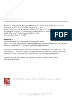 Emotional Intelligence & Managerial Effectiveness - Role of Rational Emotive Behaviour