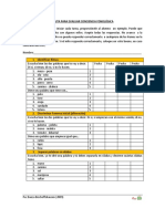 Pauta para Evaluar Conciencia Fonologica