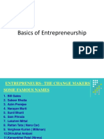 Basics of Entrepreneurship