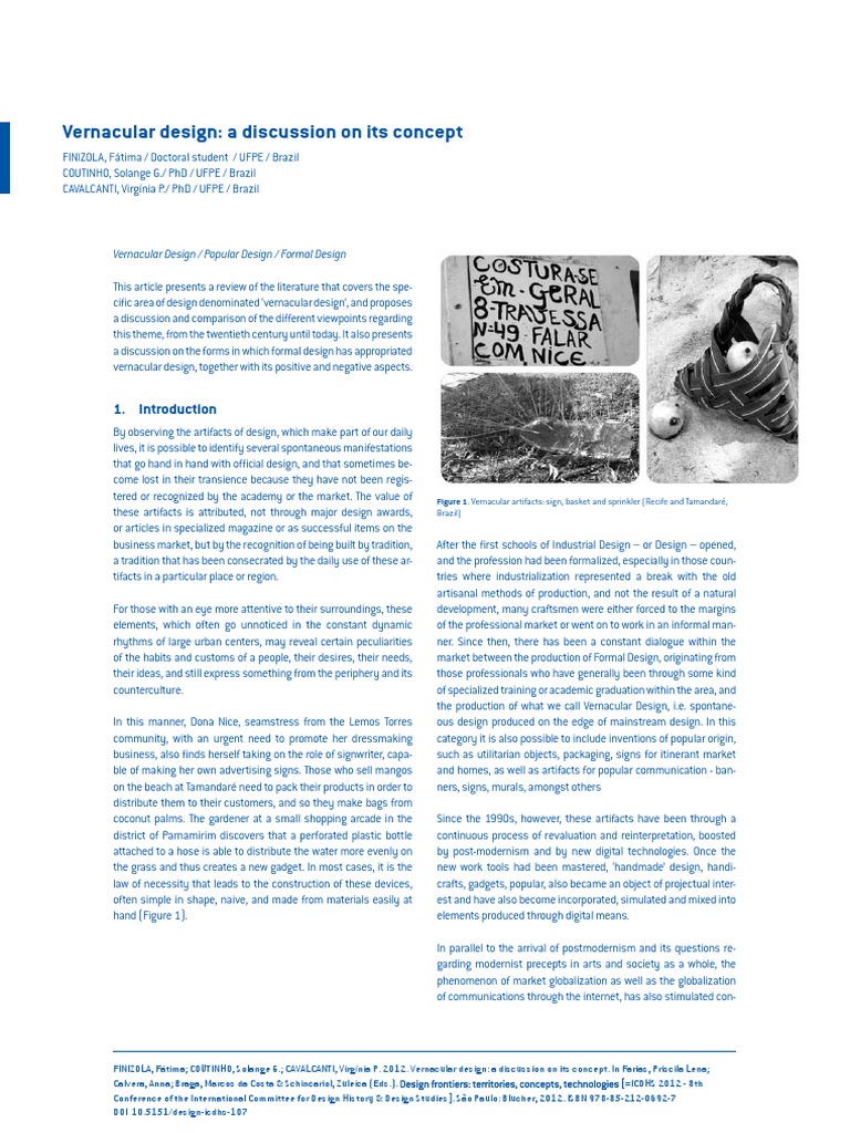 Vernacular Design PDF | PDF | Design | Graphic Design