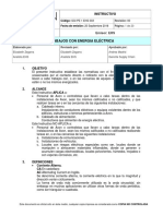 SGI PE 1 EHS 003 Trabajos Con Energia Electrica. Rev 00