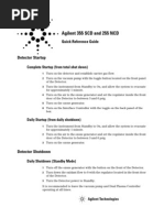 Agilent 355 SCD and 255 NCD: Detector Startup