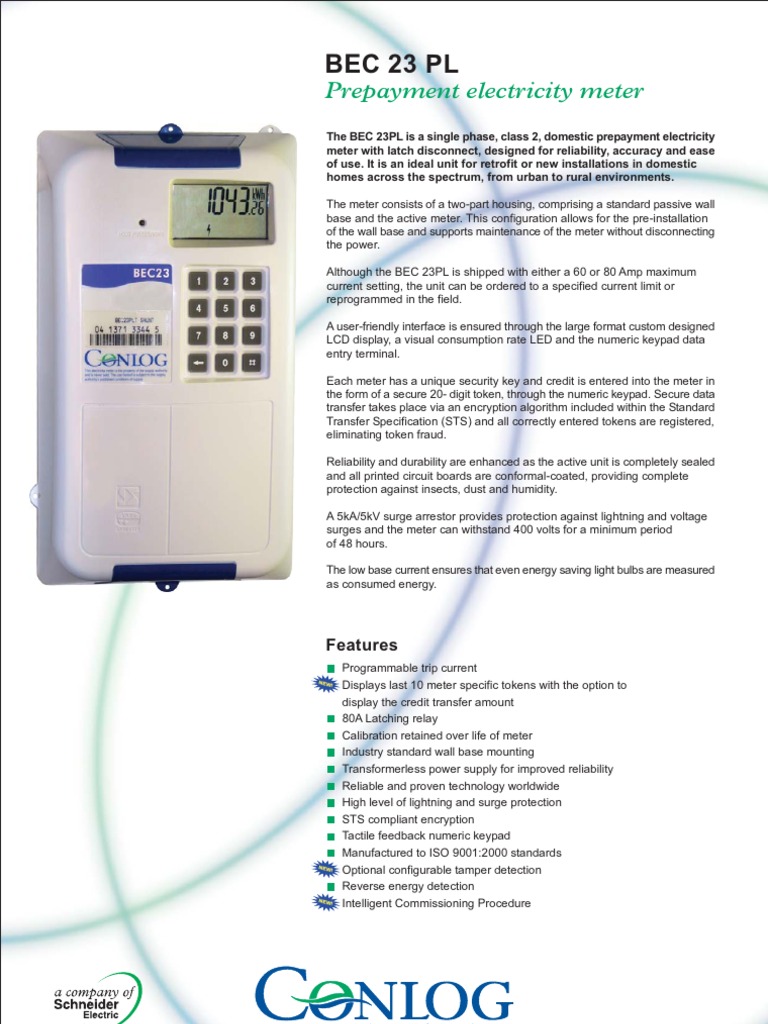 Conlog Prepaid Meter User Guide | PDF | Alternating Current ...
