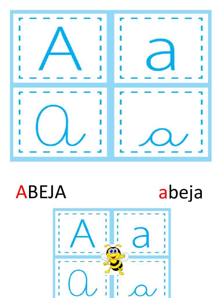 Abecedario - Imprenta y Manuscrita