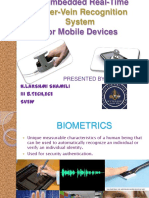 Finger-Vein Recognition System: N.Lakshmi Shamili Iii B.Tech, Ece Svew