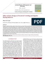 Effect of Store Design On Perceived Crowding and Impulse Buying Behavior