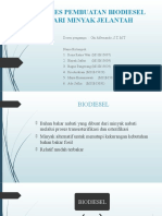 Pengolahan Biodiesel Dari Minyak Jelantah