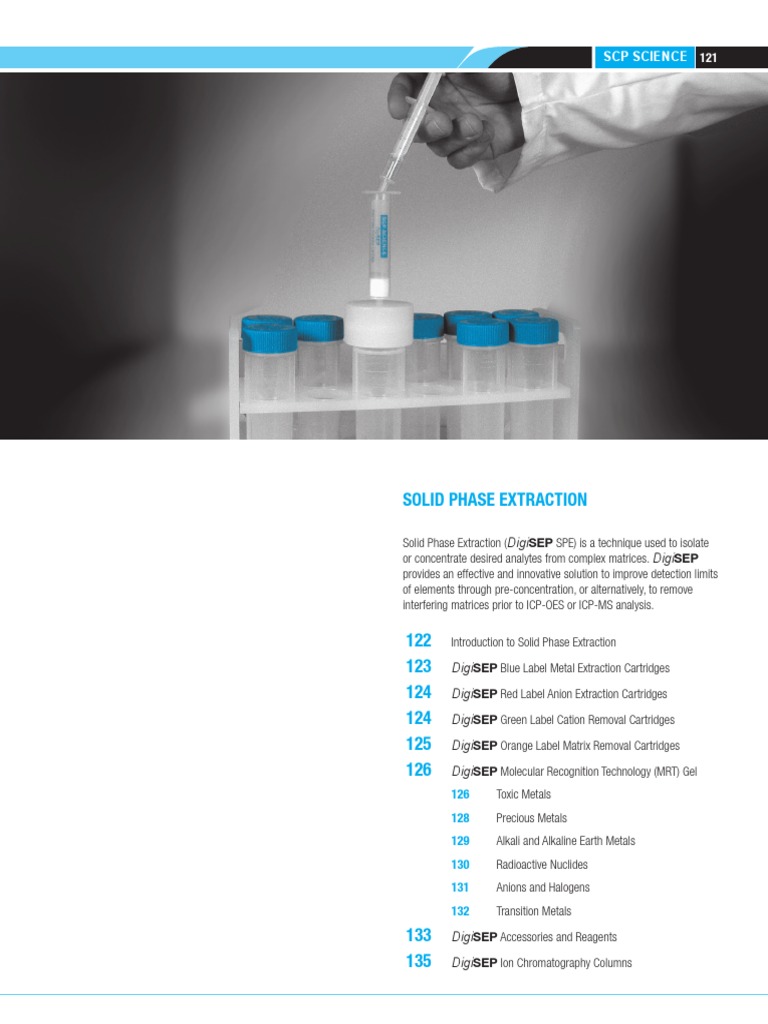 Solid Phase Extraction (1) Chromatography Chemical Compounds Free