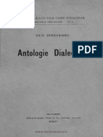 Antologie Dialectală - Ovid. Densușianu PDF