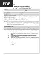 Prueba Diagnóstico 4° Medio