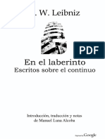 Leibniz en El Laberinto - Escritos Sobre El Continuo PDF