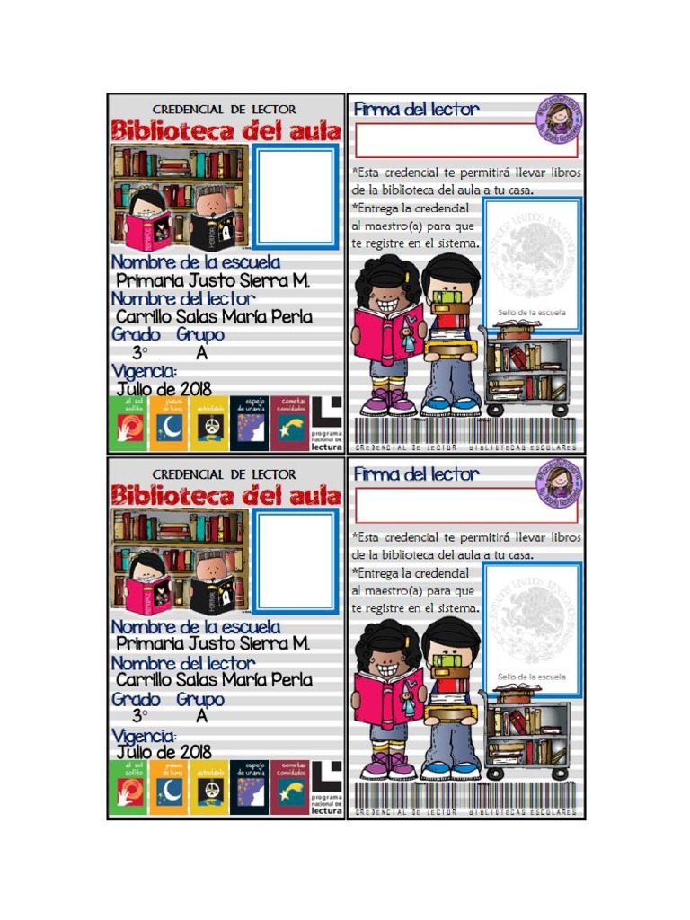 Credencial Biblioteca