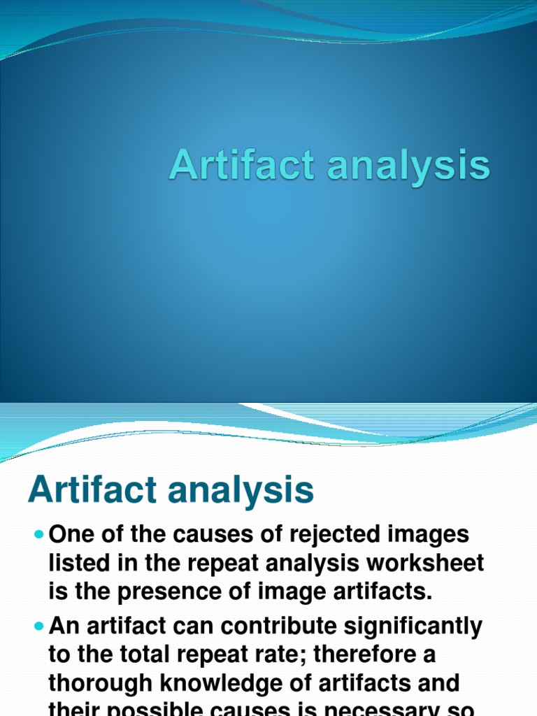 Artifact Analysis Pdf Nature