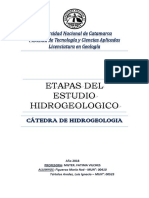 Etapas Del Estudio Hidrogeologico (Figueroa - Tártalos)