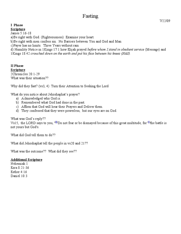 Fasting | PDF | Religion & Spirituality