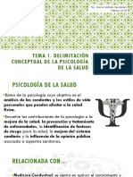 Delimitación Conceptual en Psicología de La Salud