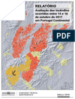 Avaliação dos incêndios ocorridos entre 14 e 16 de outubro de 2017 em Portugal Continental