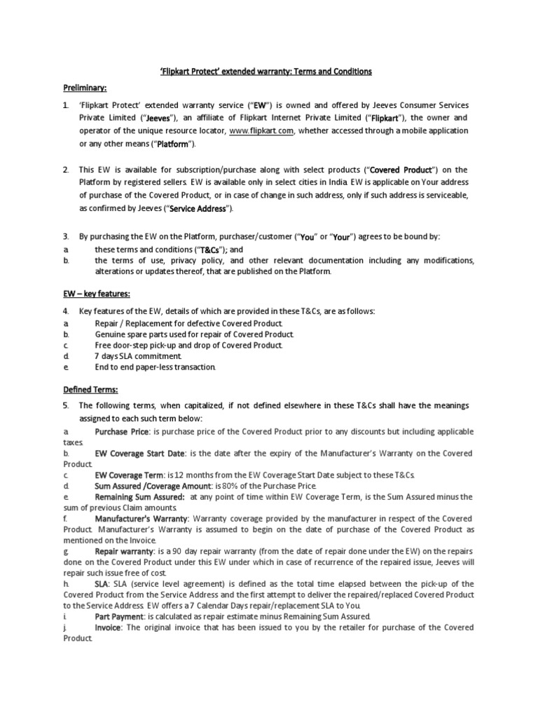 Jeeves Terms and Conditions | PDF | Contractual Term | Indemnity