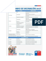 Calendario de Vacunacion 2018