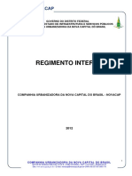 Regimento Interno - NOVACAP