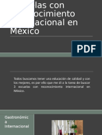 Escuelas Con Reconocimiento Internacional en México