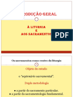 Os sacramentos como centro da liturgia e encontros de graça