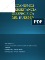 Mecanismos de Resistencia Inespecifica Del Huesped