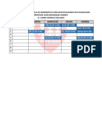 Horario Sala Informatica