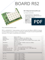 RouterBOARD R52 - Your universal wireless card featuring the Atheros AR5414 chipset