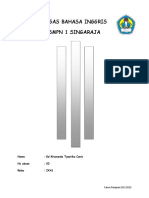 Tugas Bahasa Inggris SMPN 1 Singaraja: Nama: GD Krisnanda Tyastika Canis No Absen: 03 Kelas: IXA1