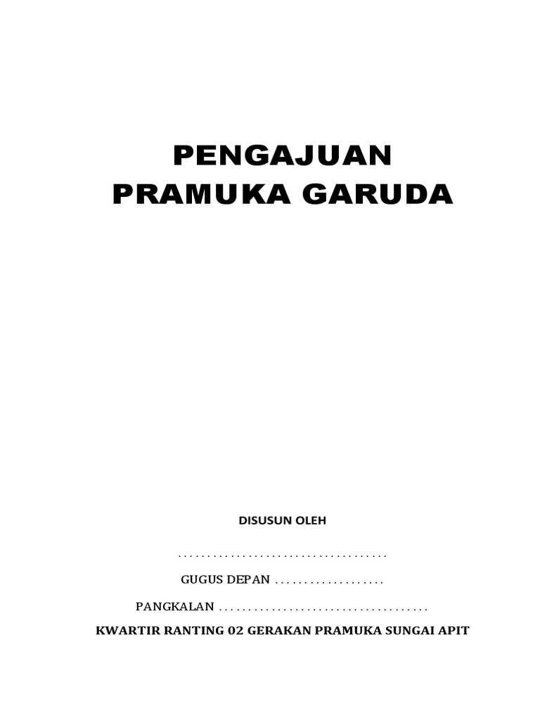 Pengajuan Pramuka Garudadocx