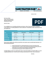 Heartland Tractor Club™: Monthly Issue Advertisement Rates Type Full Page Half Page Quarter Page Business Card