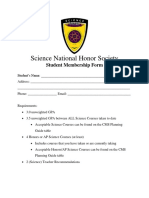 Snhs Membership Form PDF