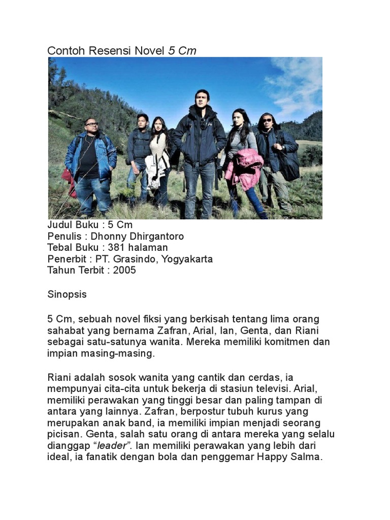 Contoh Resensi Novel